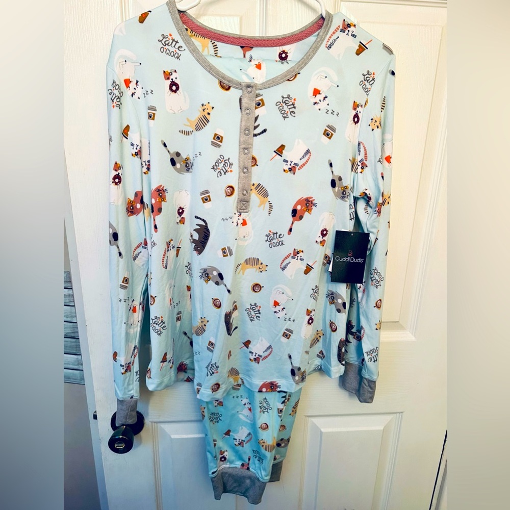 Cuddl Duds sleepwear PJ set NWT size M